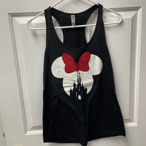 Minnie Mouse Magic kingdom Next Level Apparel Black Tank Top